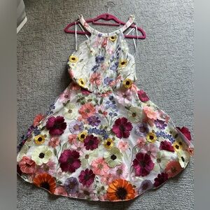 Embroidered floral dress
